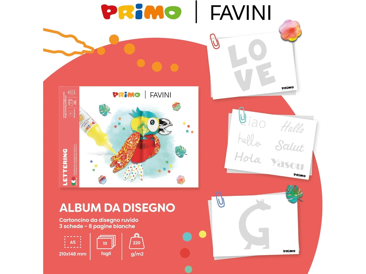 Primo kidskit set tempera lettering