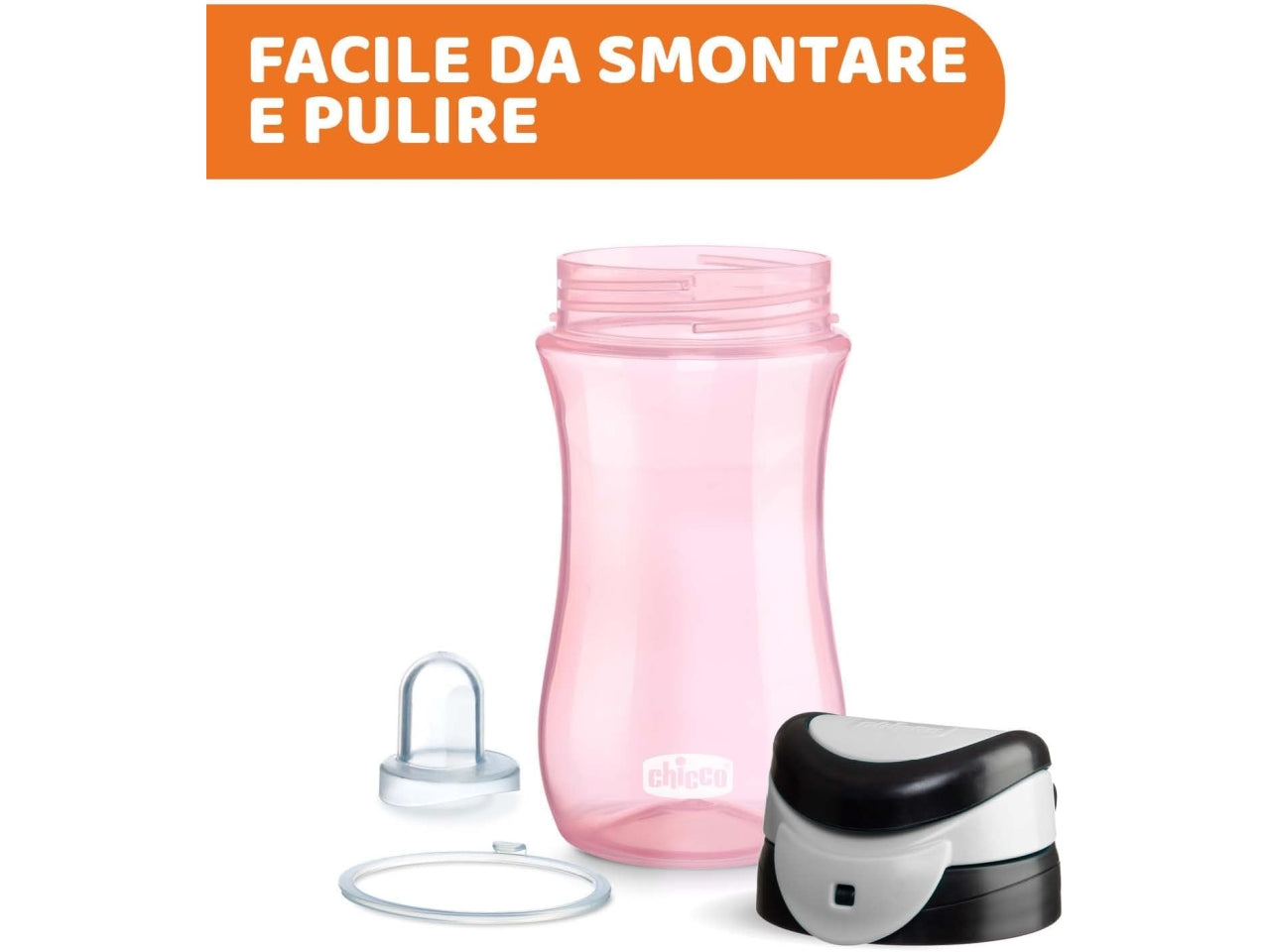 Tazza kids di colore rosa 24 mesi