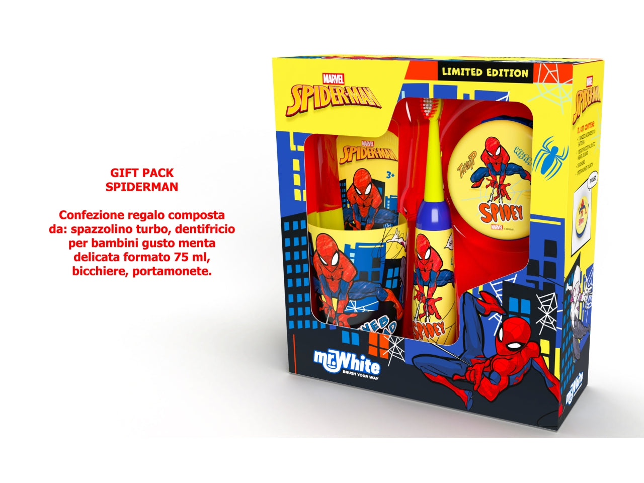 Spiderman gift set con portamonete