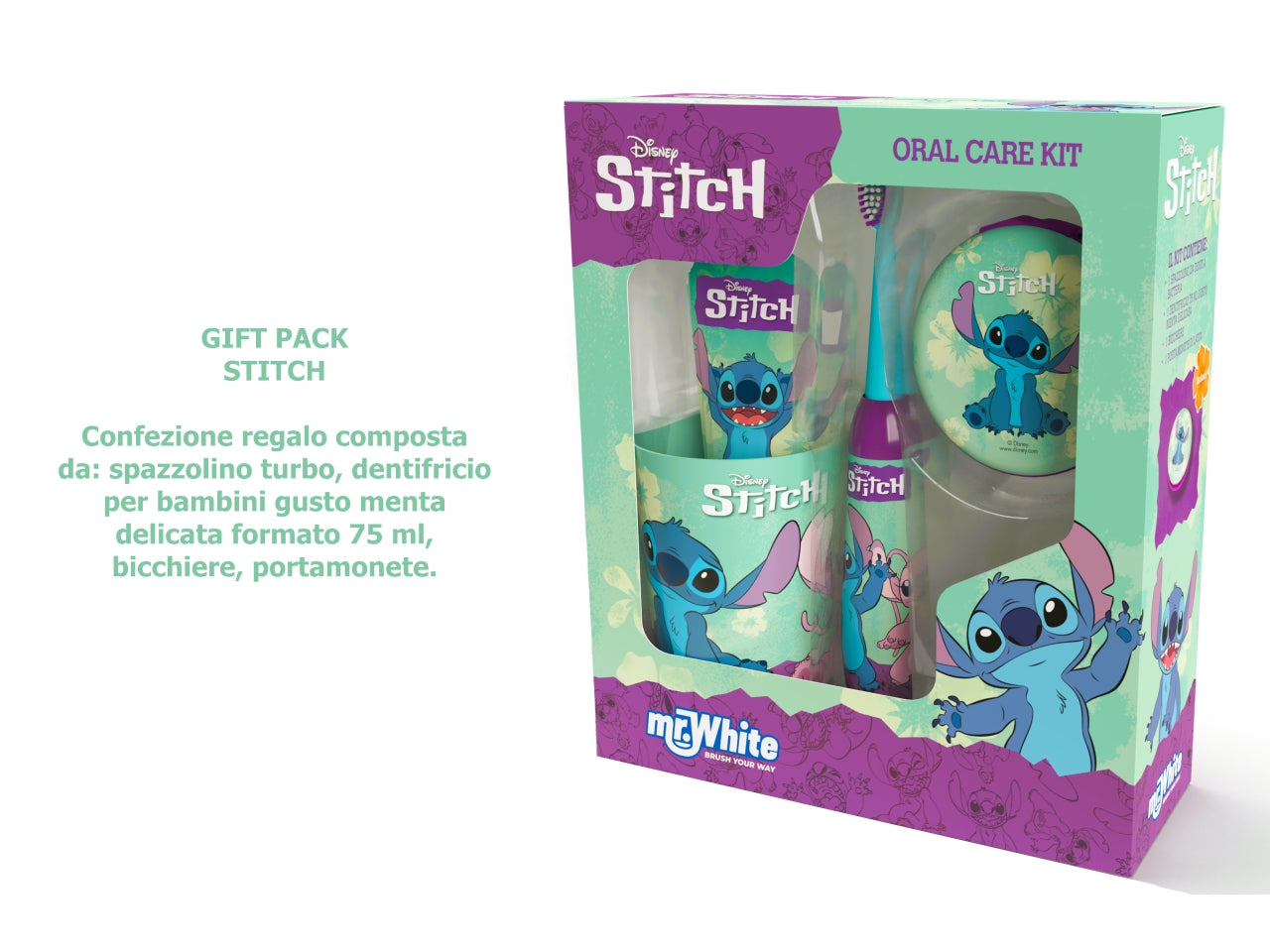 Stitch gift set con portamonete
