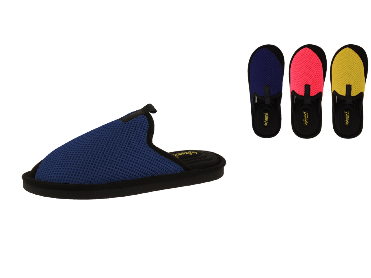 Pantofola donna cuneo techiwb62 blu_fucsia_giallo