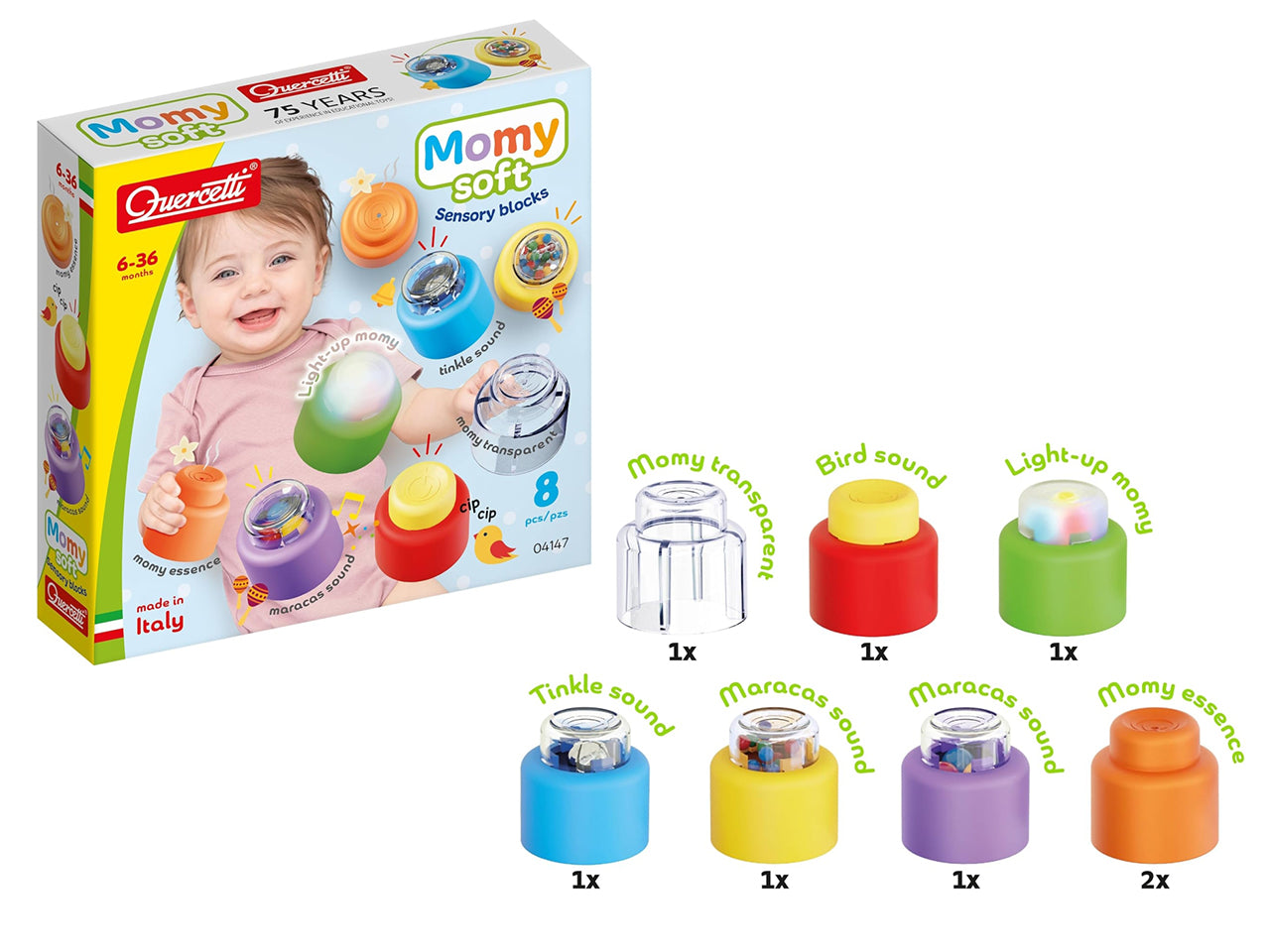 Momy soft discovery senses-8 pcs