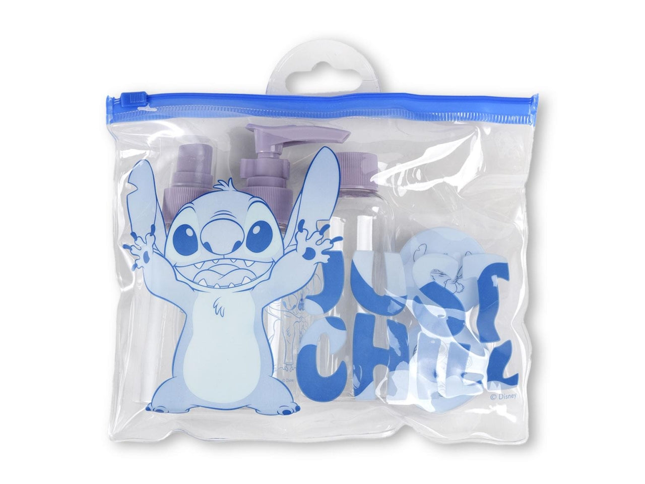 Stitch set igiene personale bottiglie da viaggio