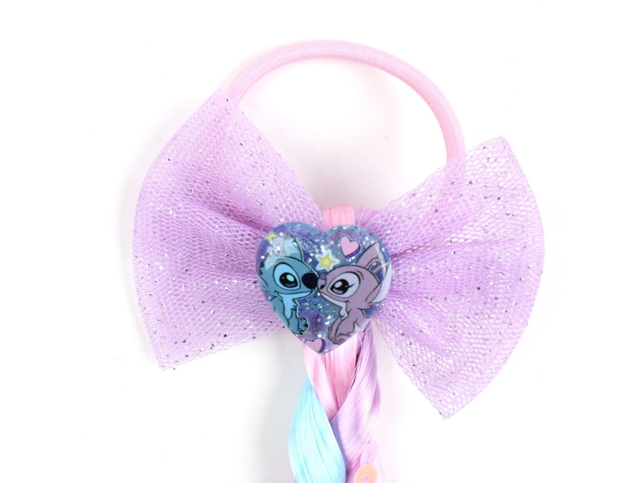 Stitch borsa trasparente con occhiali da sole e accessori per capelli