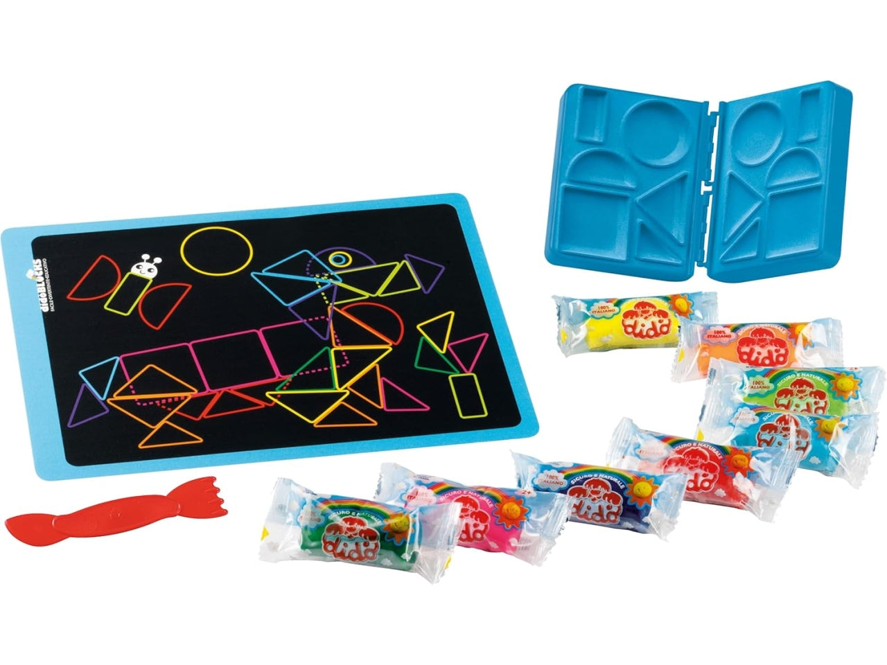 Pasta modellabile DidÃ² Blocks Bassotto con maxiformina e baby tablet stampato