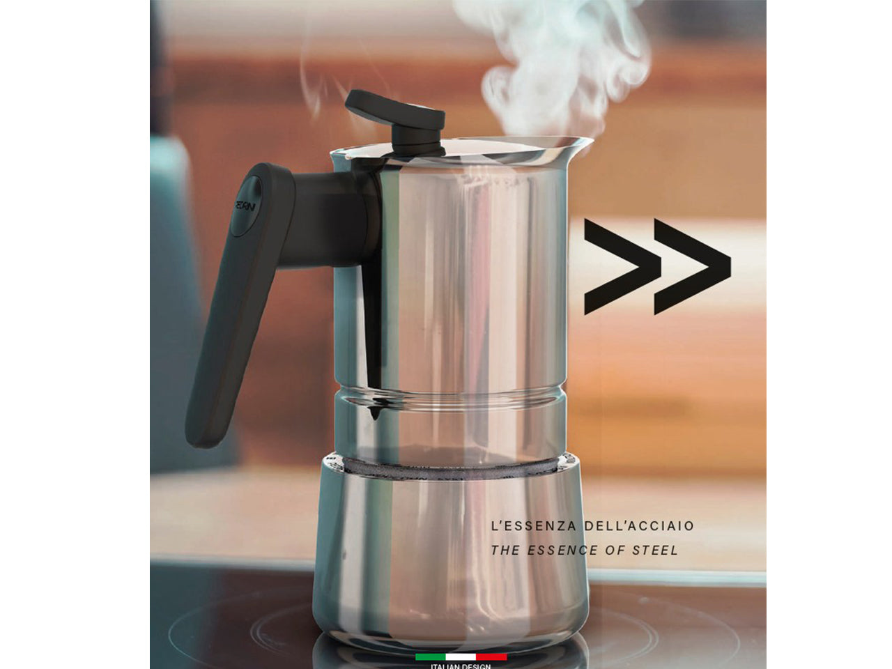 Caffettiera 2 tazza acciaio