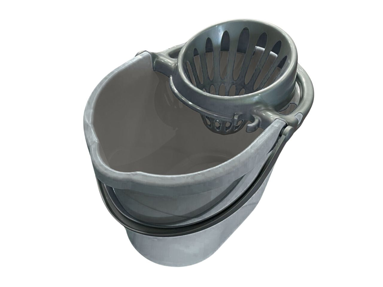 Secchio strizza-mop golden tortora