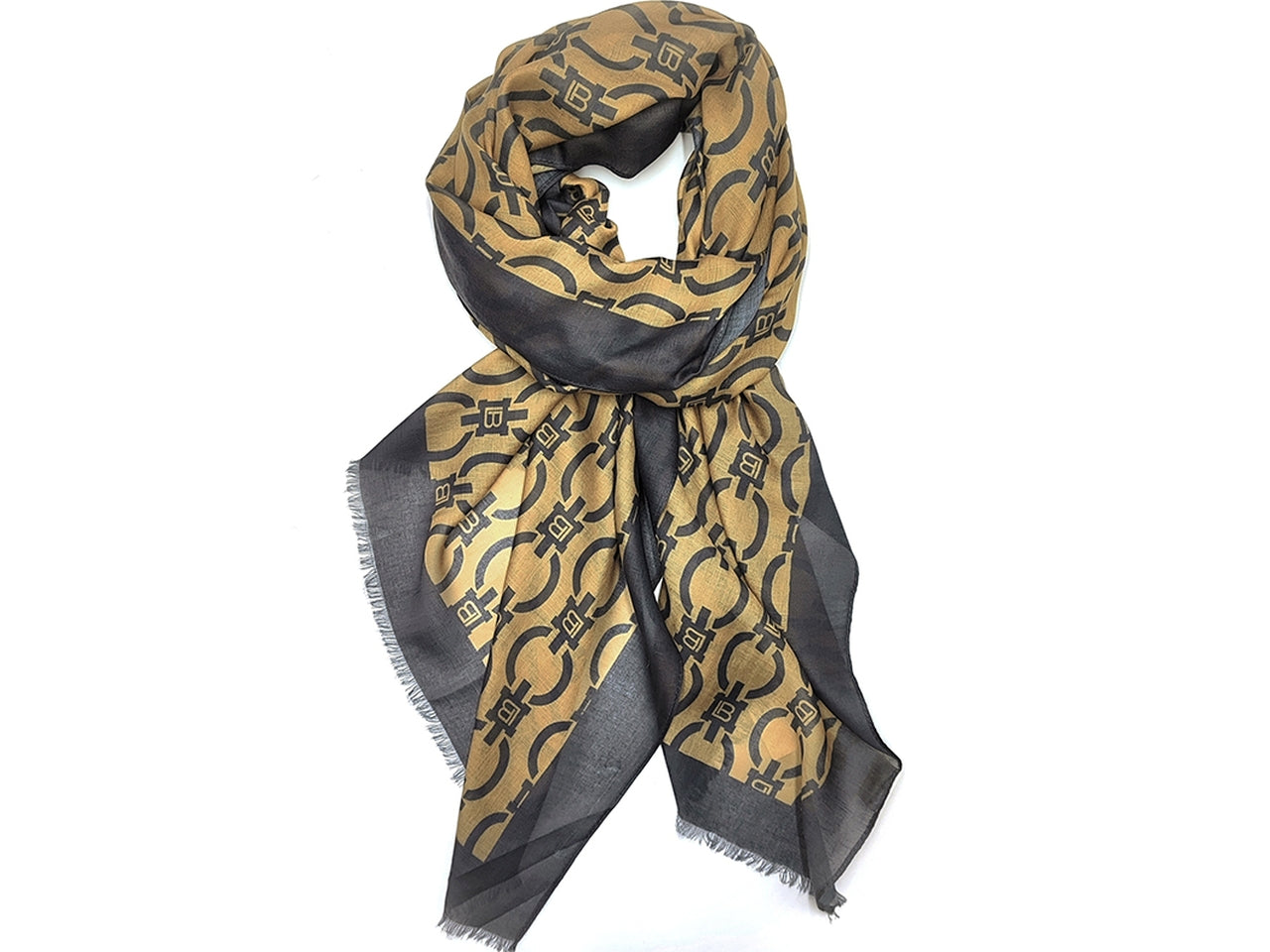 Sciarpa catena marrone 80x180cm