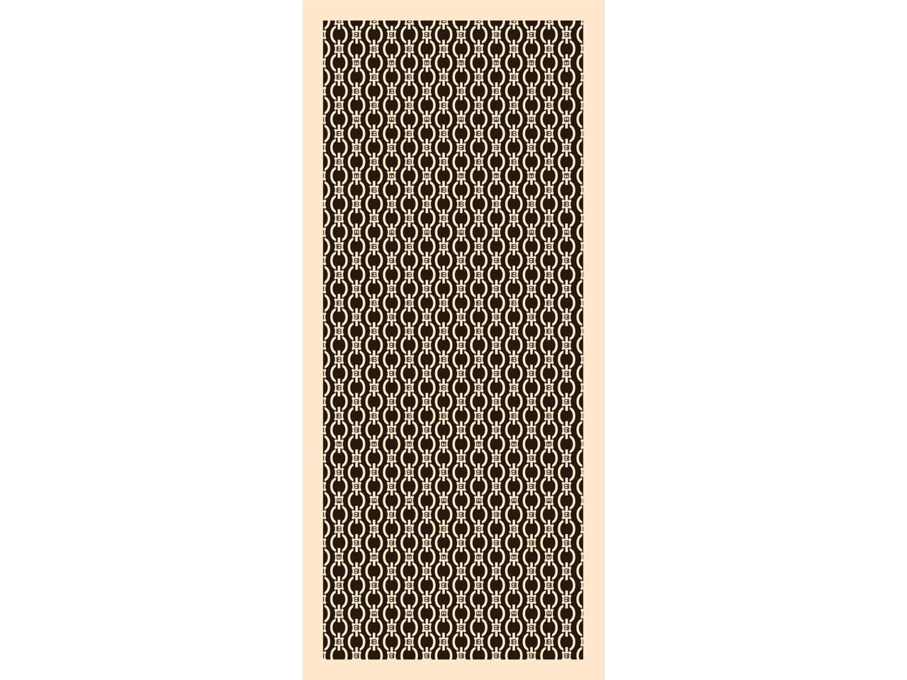 Sciarpa catena panna 80x180cm