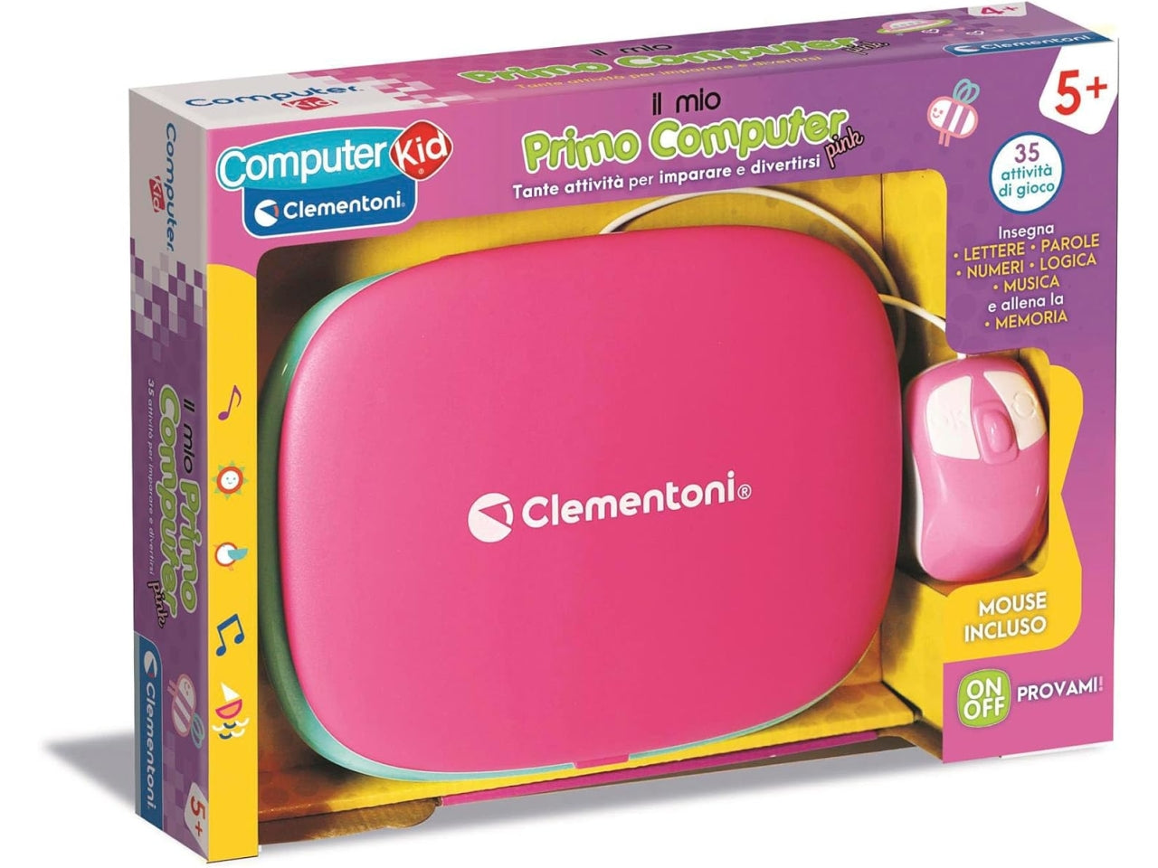 Clementoni il mio primo computer con mouse rosa