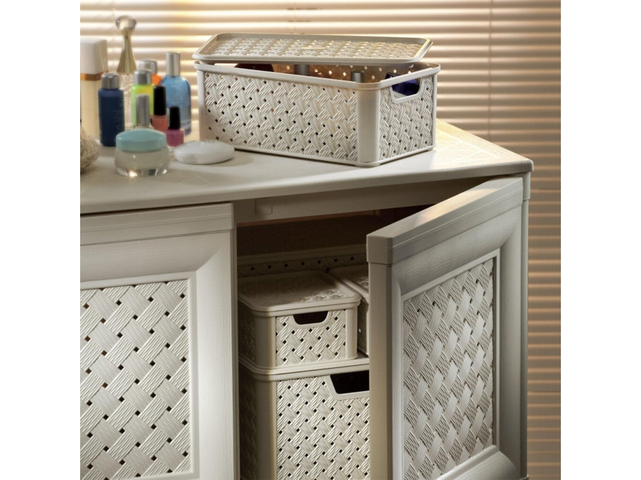 Scatola linea Arianna 13lt di colore angora