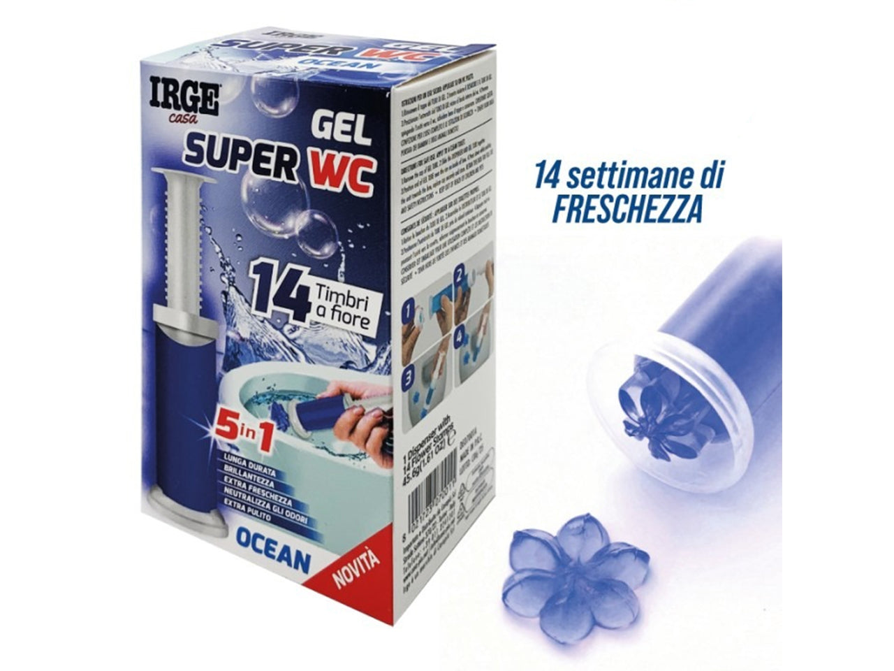 Deo wc gel 14 stampi profumazione lemon