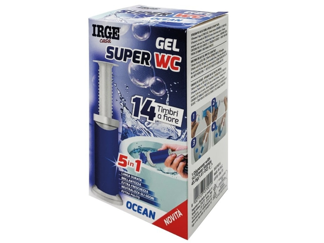 Deo wc gel 14 stampi profumazione lemon