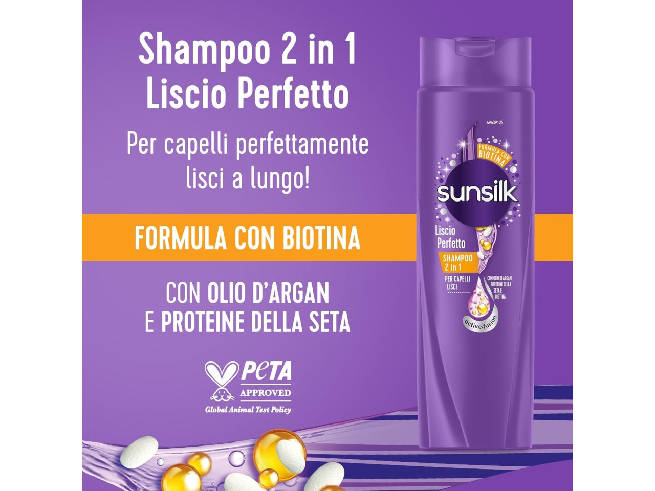 Sunsilk shampoo liscio perfetto 2in1 250ml $