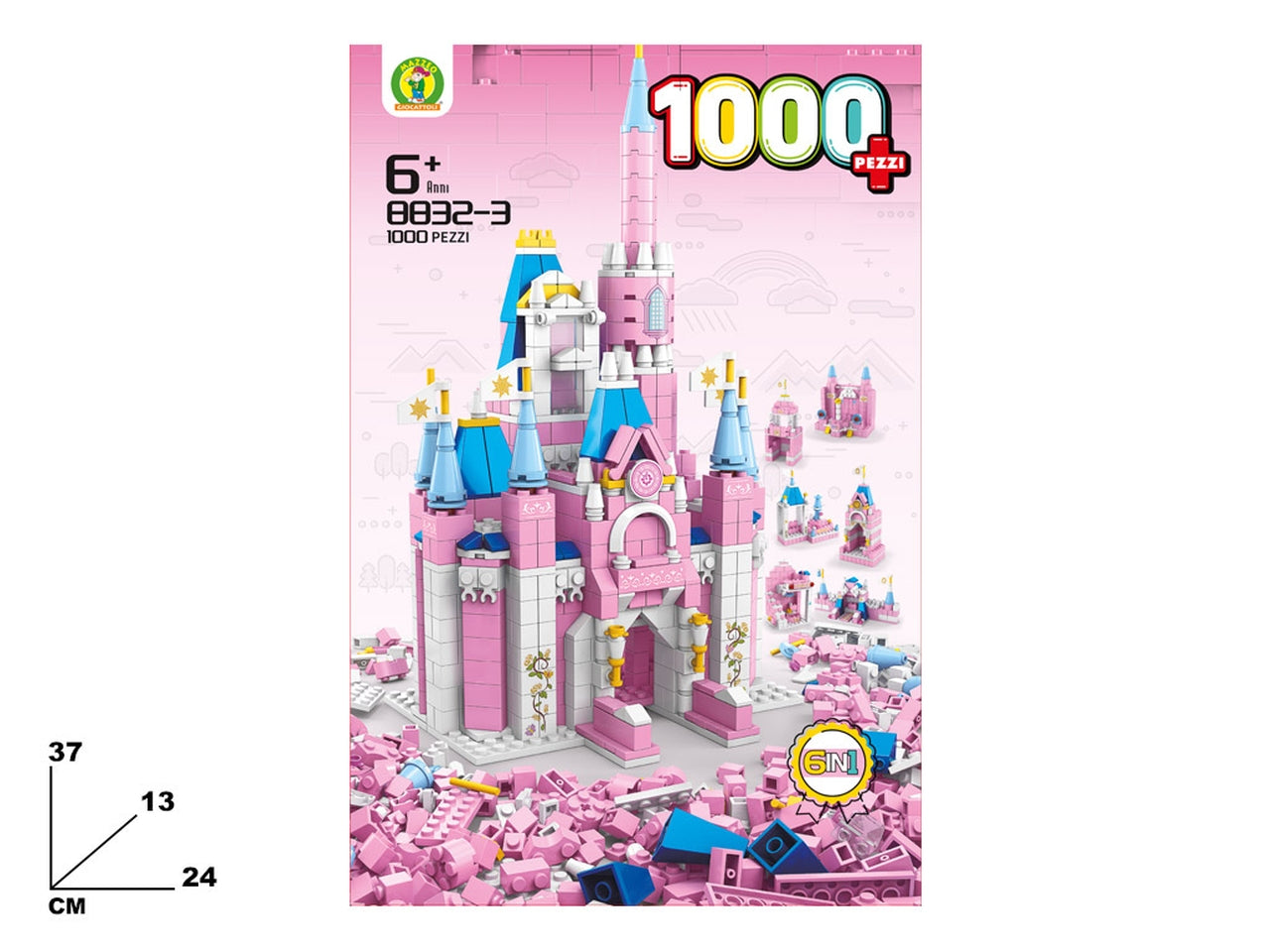 Costruzioni castello principessa 1000 pezzi