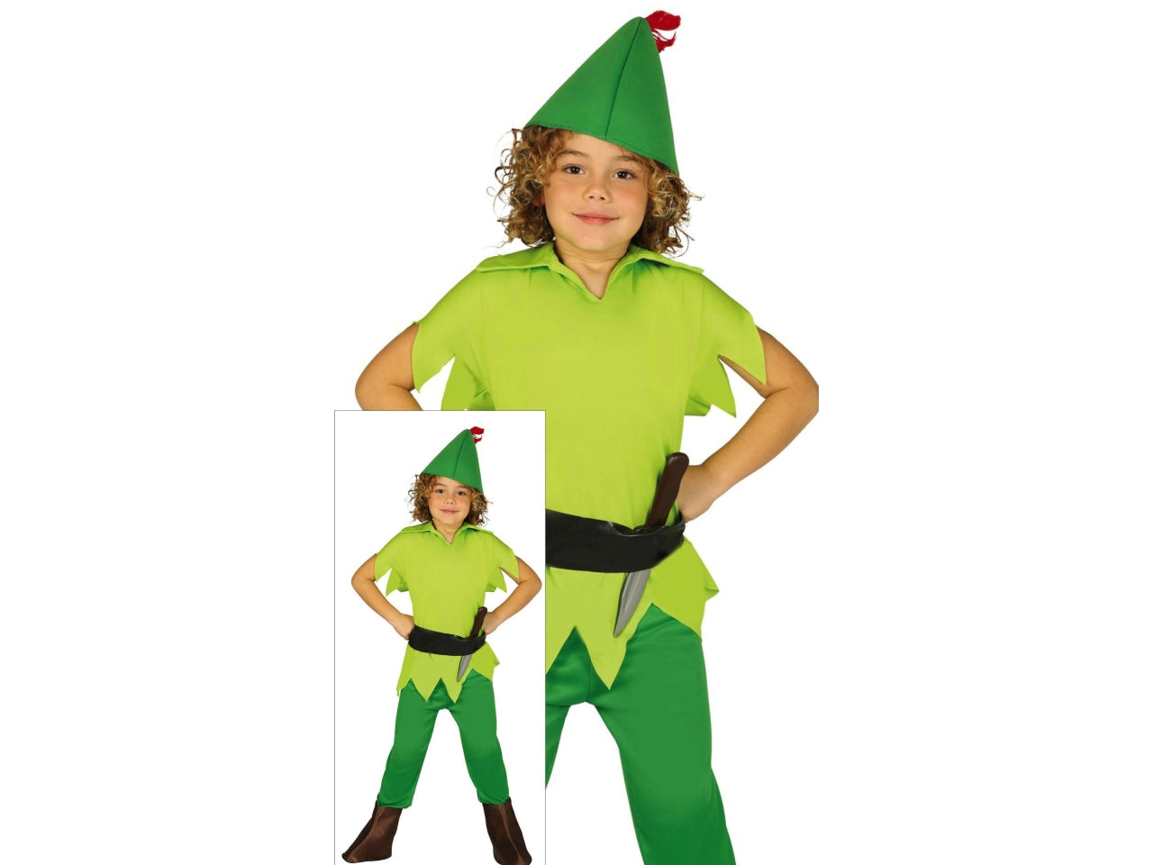 Costume arciere verde 7-9 anni