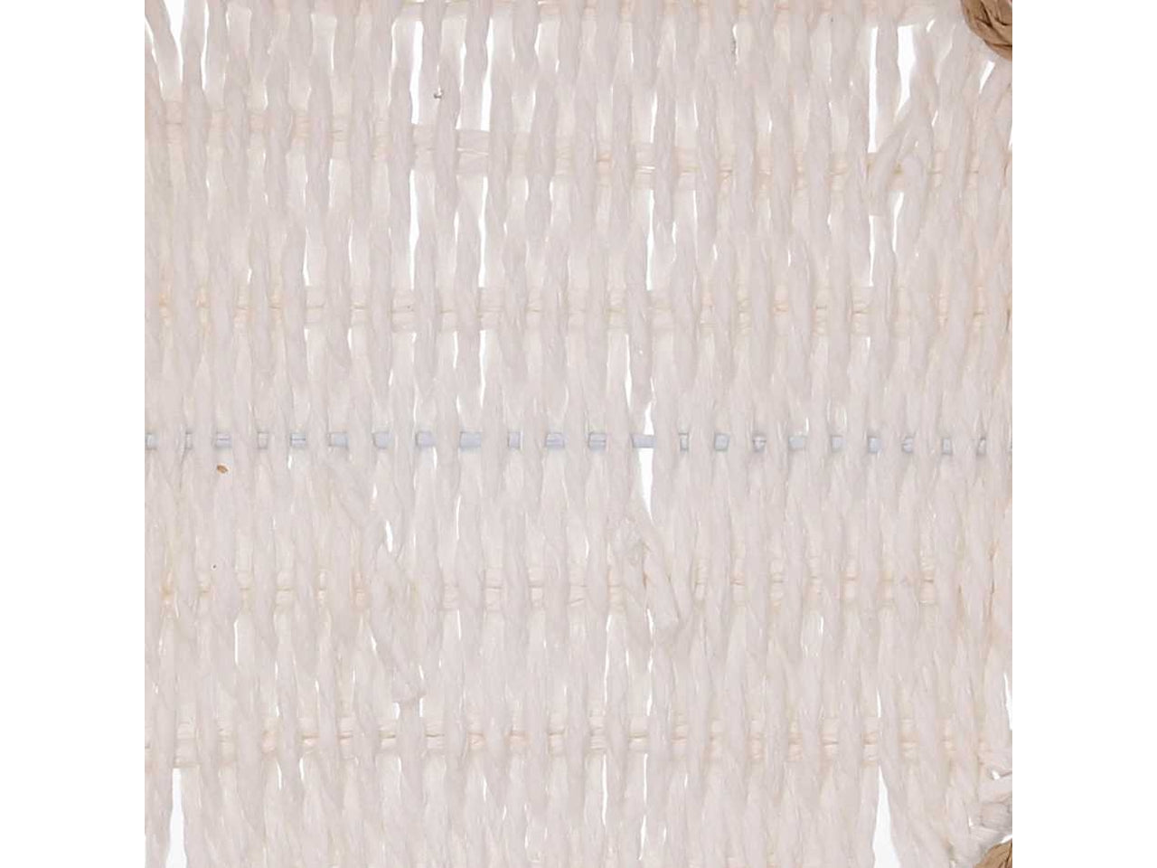 Cesta intrecciato naturale/bianco diametro 30xh.8,5cm