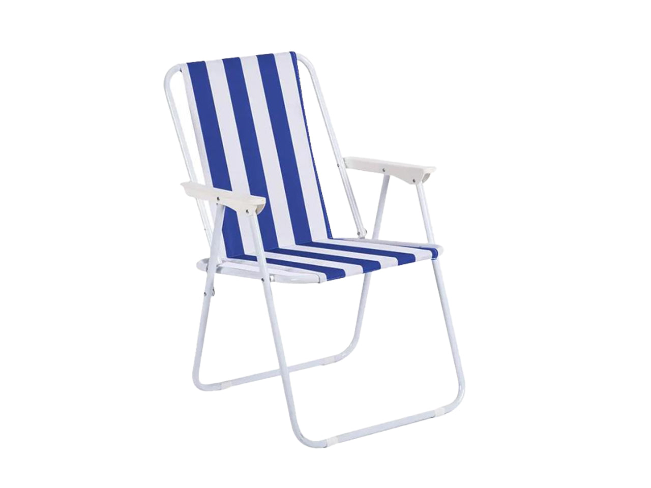 Spiaggina pic-nic 57x53x75 rigata bianca e blu