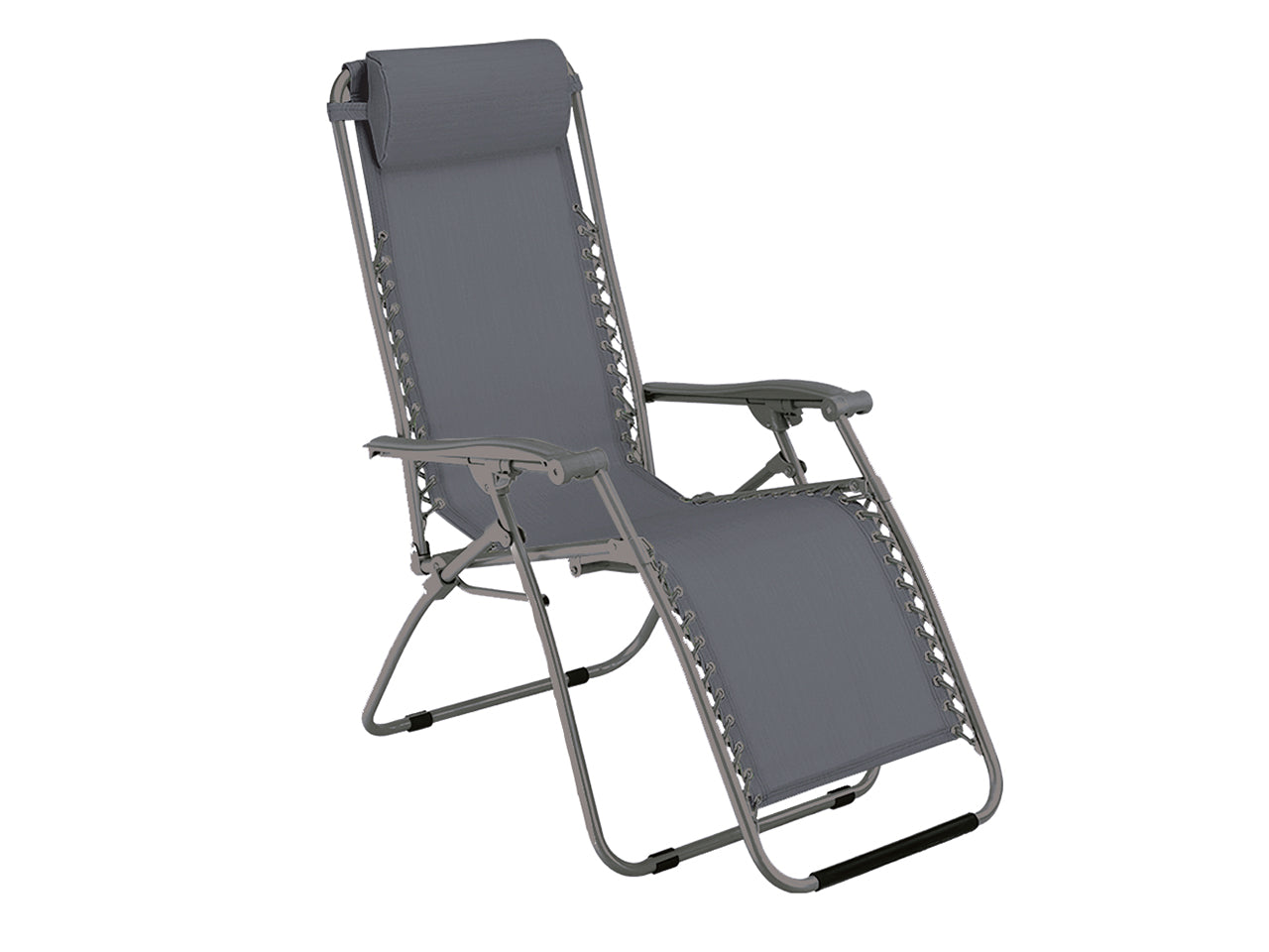 Poltrona relax Virtus 90-165x65x108cm grigia