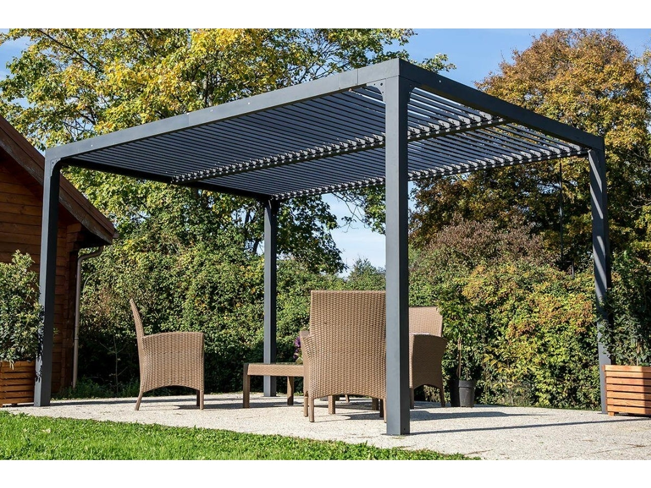 Pergola Bioclimatic alluminio 3x4x2,50cm antracite