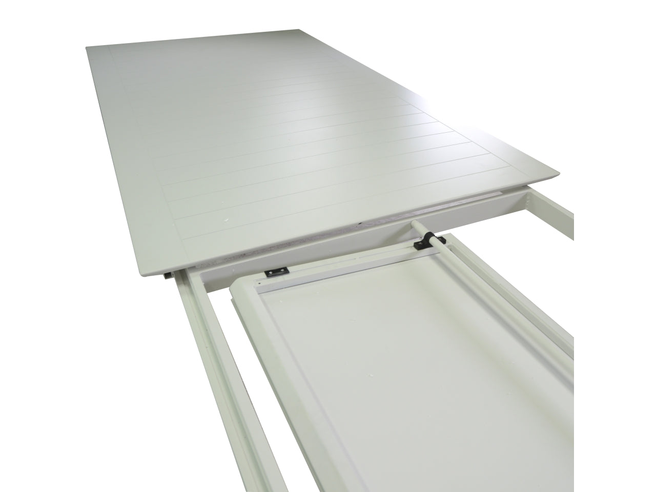 Tavolo alluminio El Paso allungabile bianco rettangolare 220/330x110xh.76cm