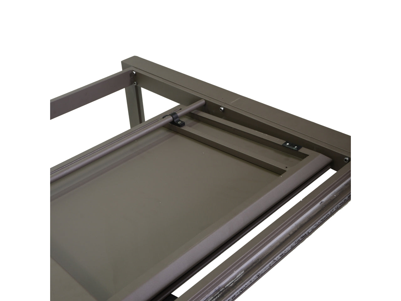 Tavolo alluminio El Paso allungabile marrone rettangolare 220/330x110xh.76cm