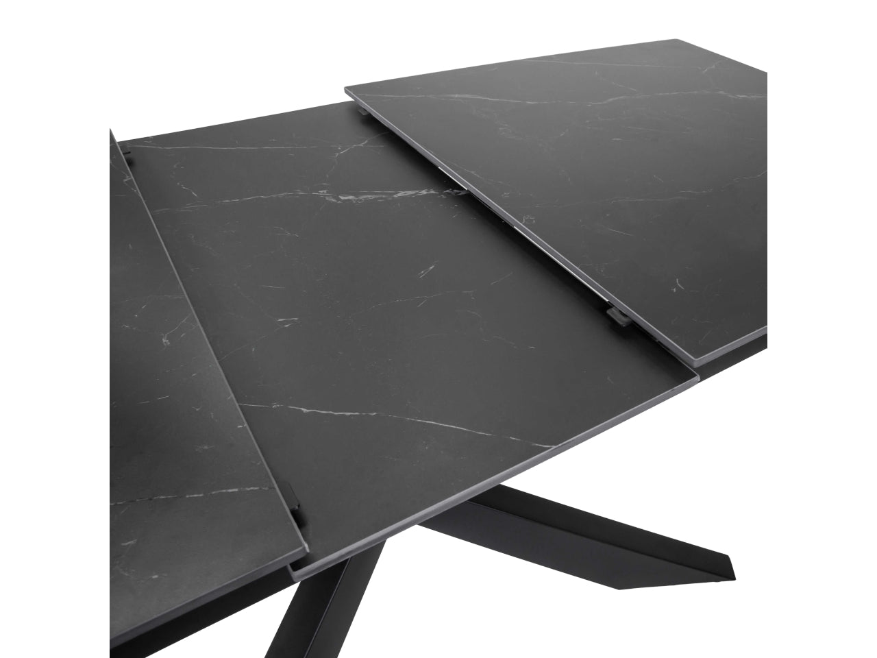 Tavolo Pepper allungabile antracite top pietra sinterizzata 160/200x90xh.76cm