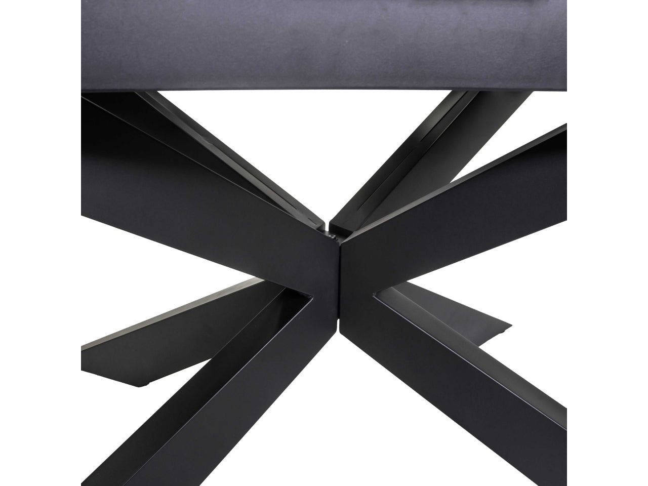 Tavolo metallo Pepper allungabile top bianco pietra sinterizzata 160/200x90xh.76cm