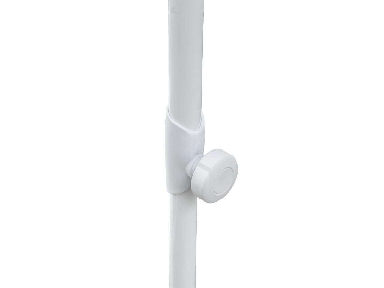 Ombrellone Arkansas in alluminio bianco con palo centrale 2,1x2,1xh.2,4mt, senza base