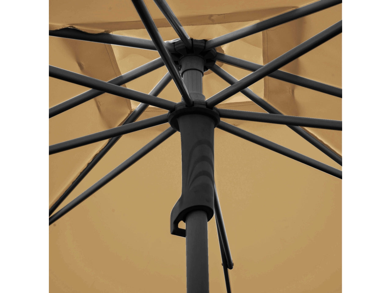 Ombrellone alluminio Arkansas sabbia palo centrale 2,1x2,1xh.2,4m no base