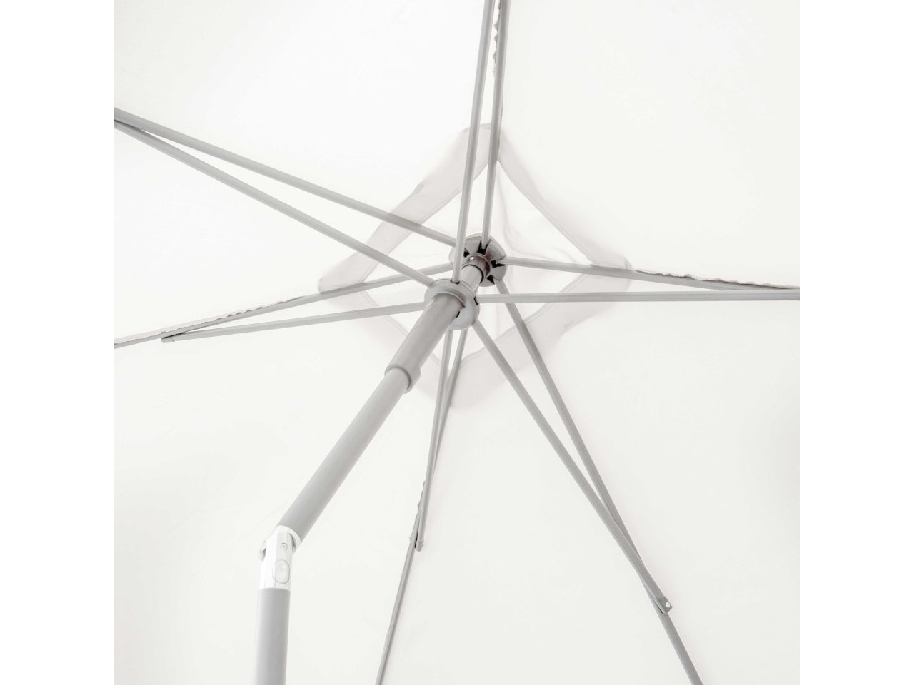Ombrellone alluminio Arkansas bianco palo centrale 2x3xh.2,5m no base