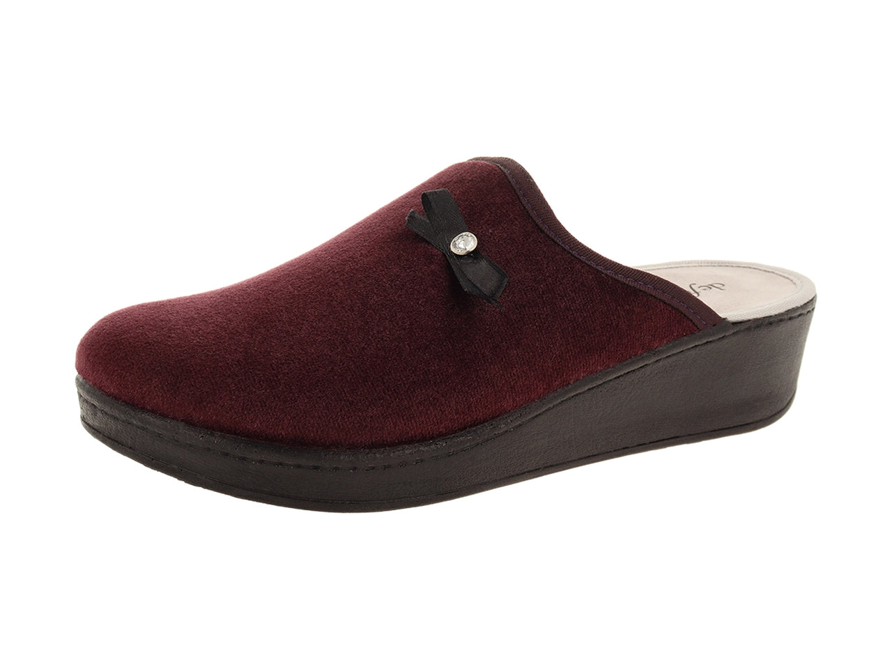 Pantofola donna artemide i wb52bx bordeaux misura 36/41