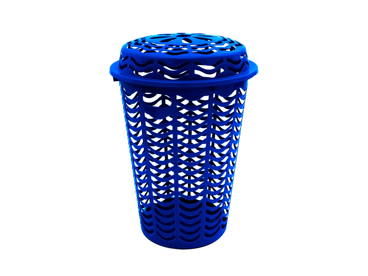 Cestone milleusi con coperchio 46xh.67cm blu