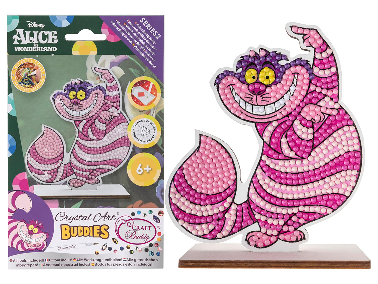 Cheshire gatto, crystal art buddy