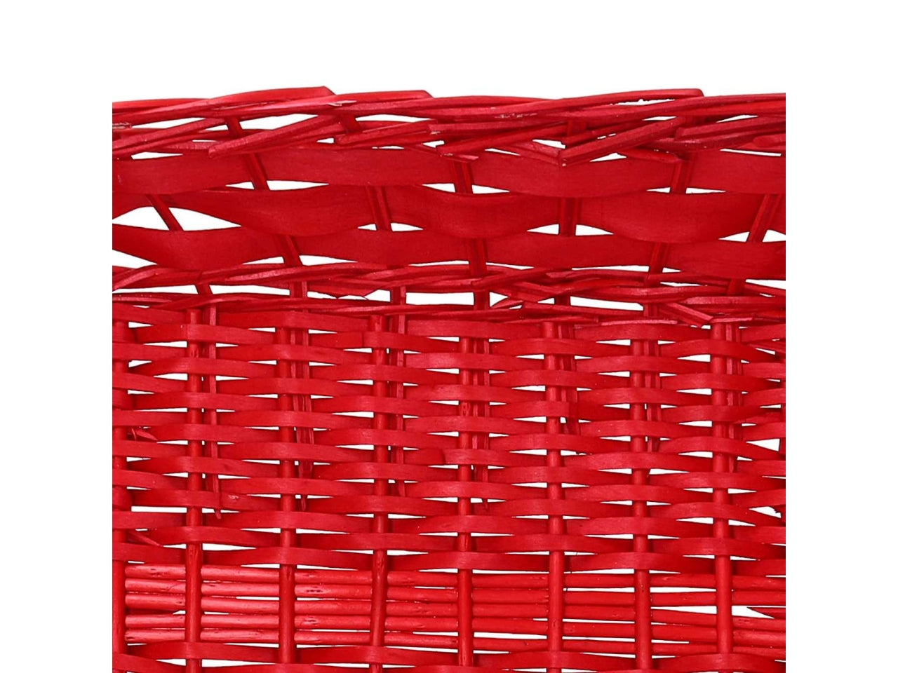 Cesta vimini Miracle rosso rettangolare cm44/48x37h12