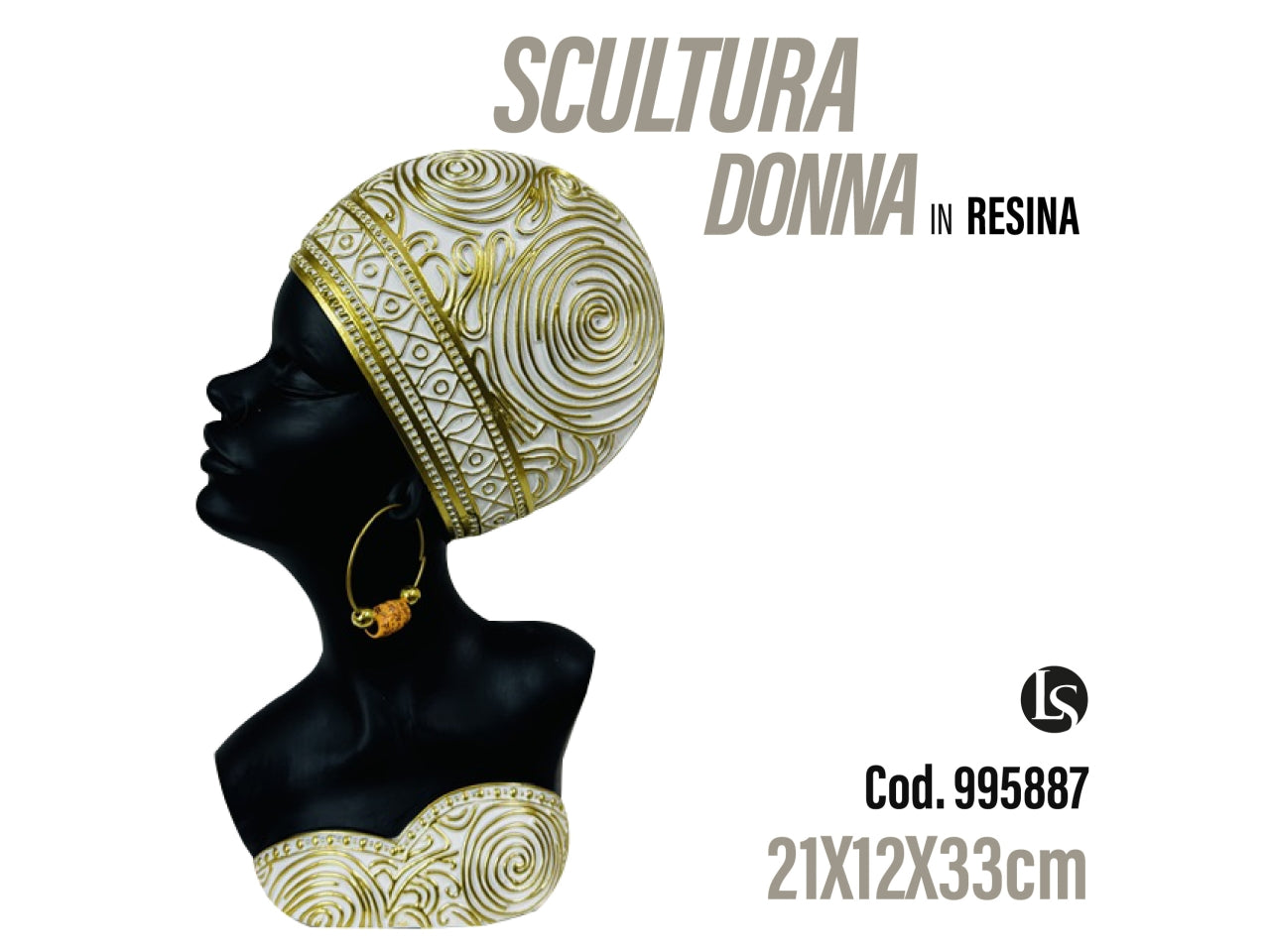 Lan Statua 21x12x33cm