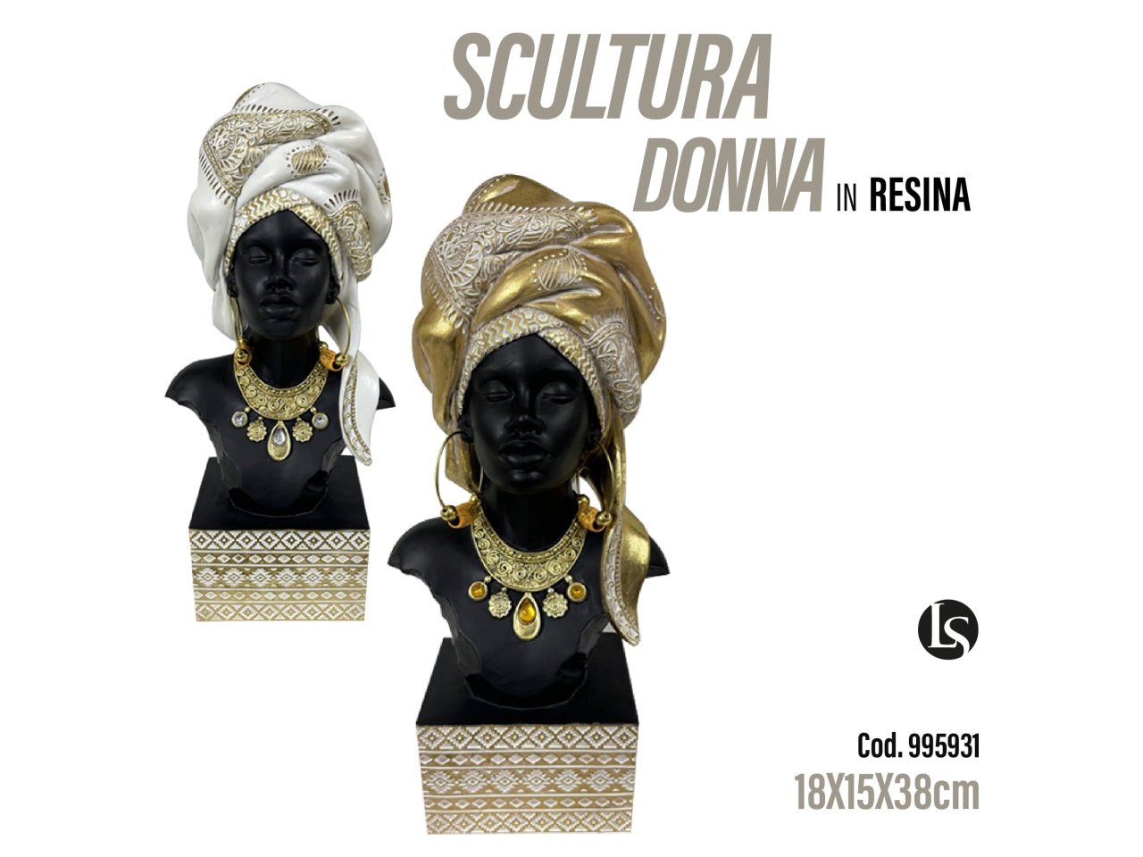 Lan Statua 18x15x38cm