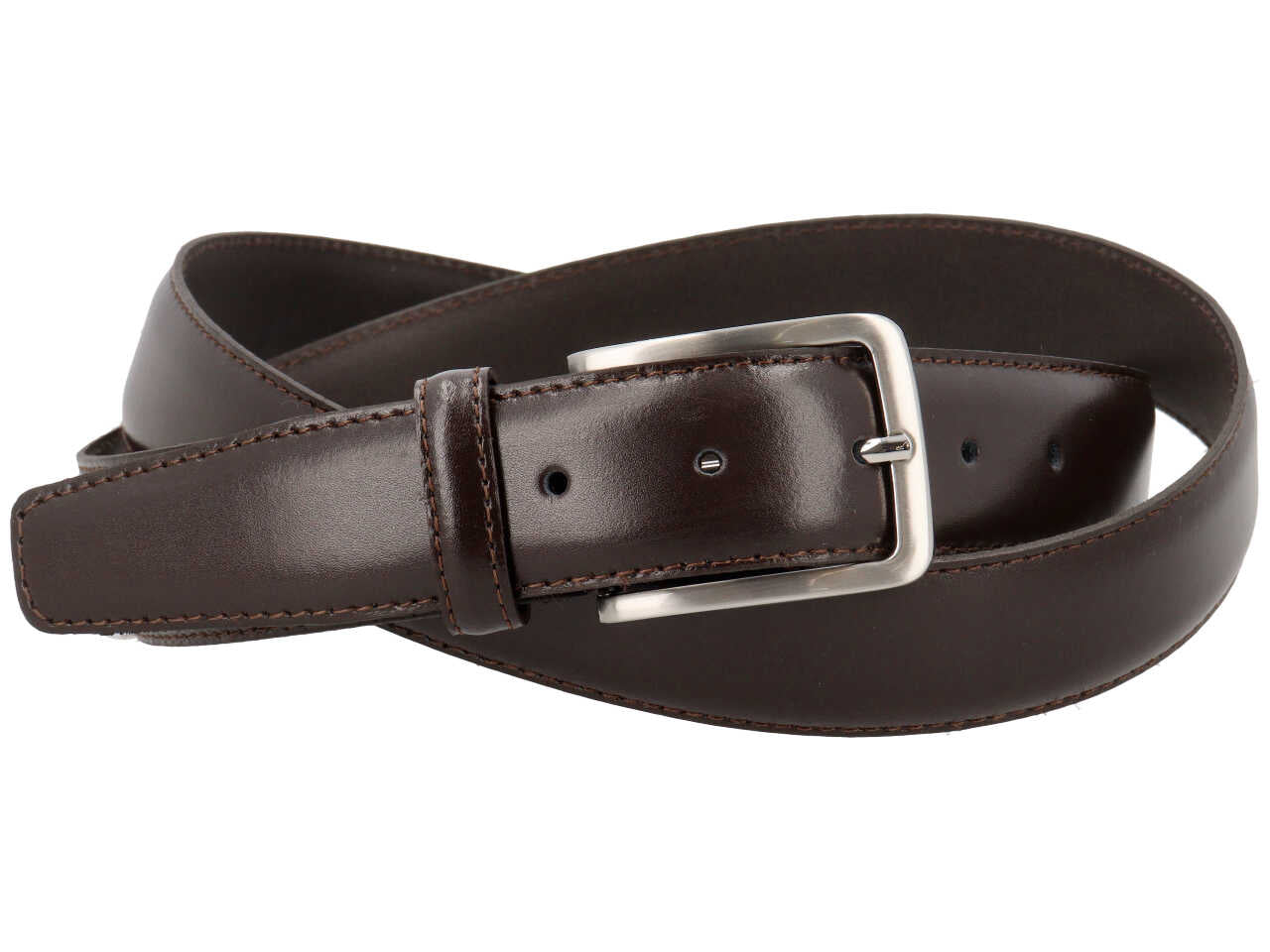 Cintura pelle soave cucitura fine extralunga nero o marrone misure assortite assortite