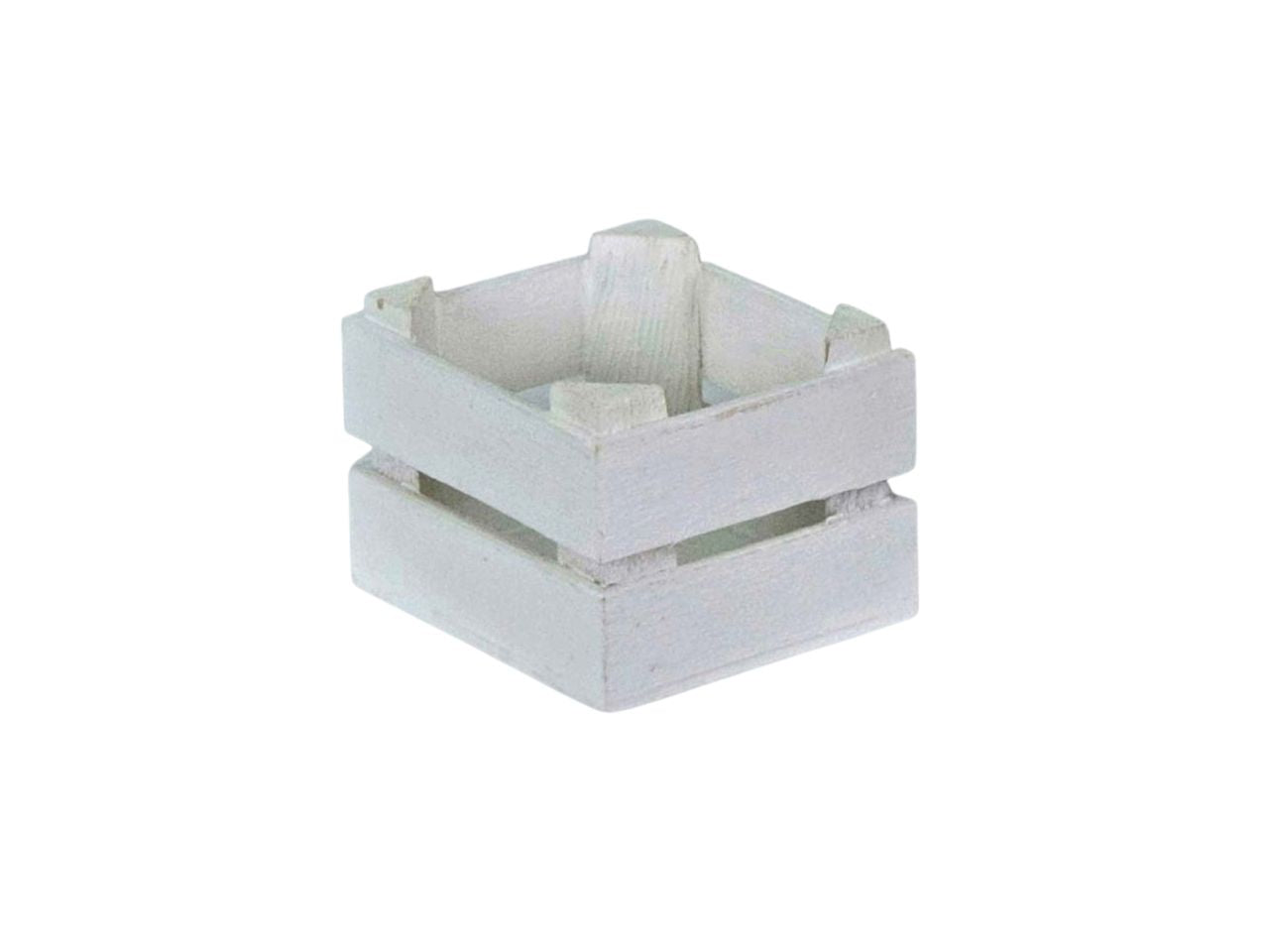 Cassetta legno 7x6x5cm bianco