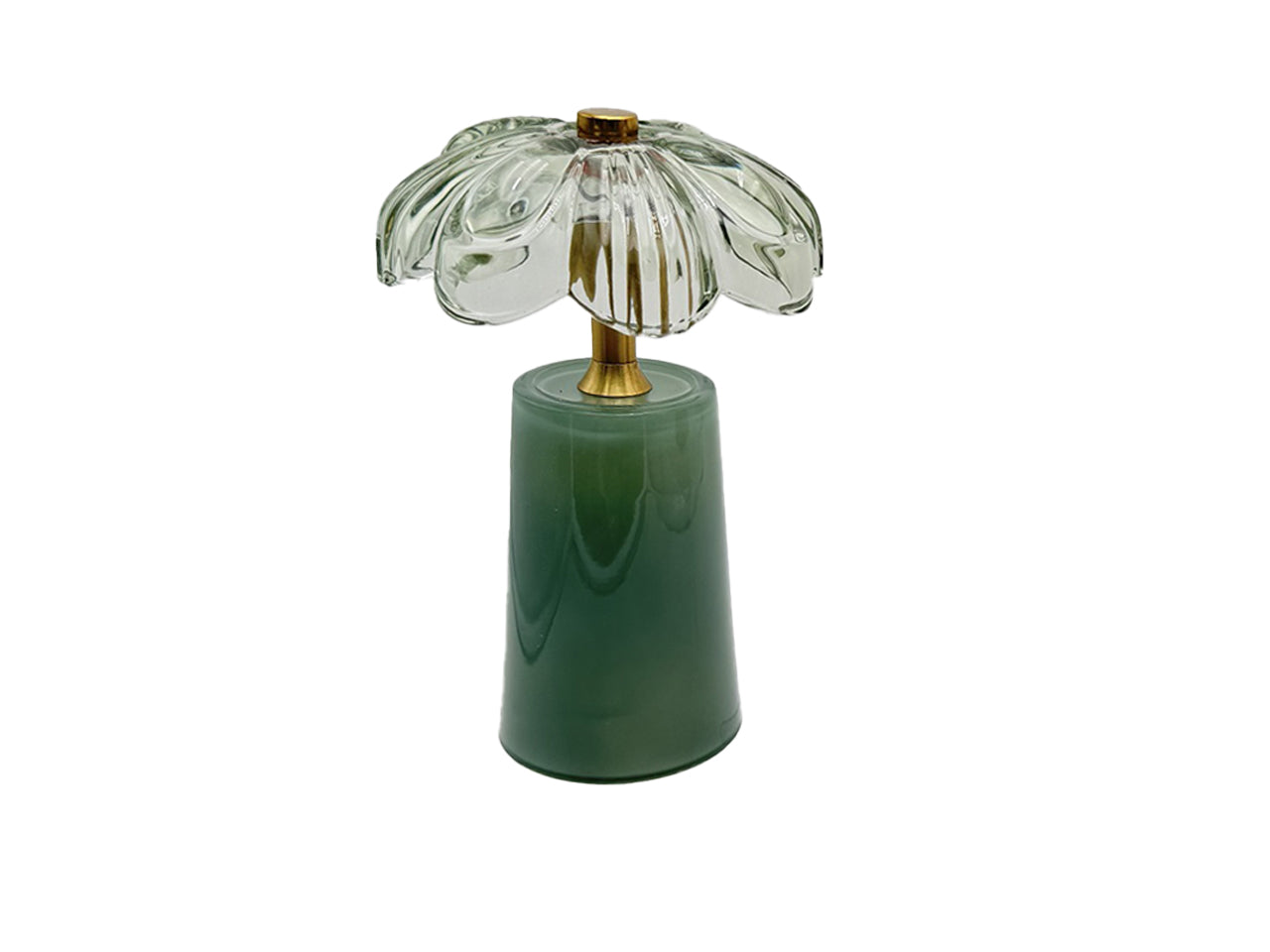 Lume led fiore 11xh.18cm verde