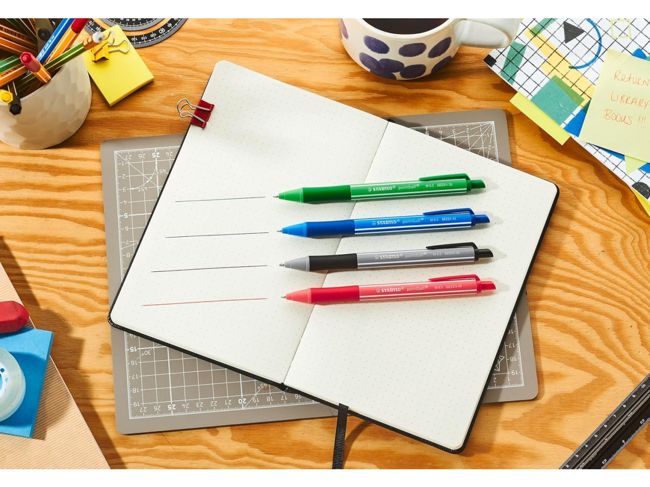 Stabilo Pointball colorful ultra di colore blu  la confezione contiene 10 penne