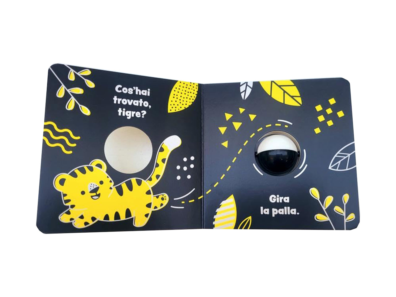 Gira e gioca con gli animali gialli