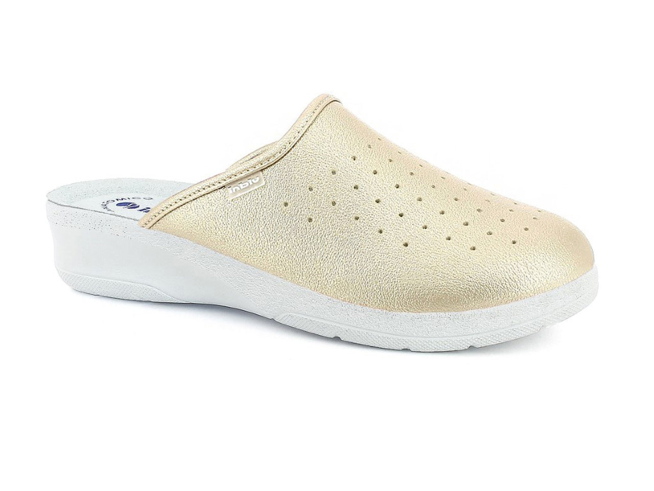 Pantofola donna sanitaria taglia35/41 platino