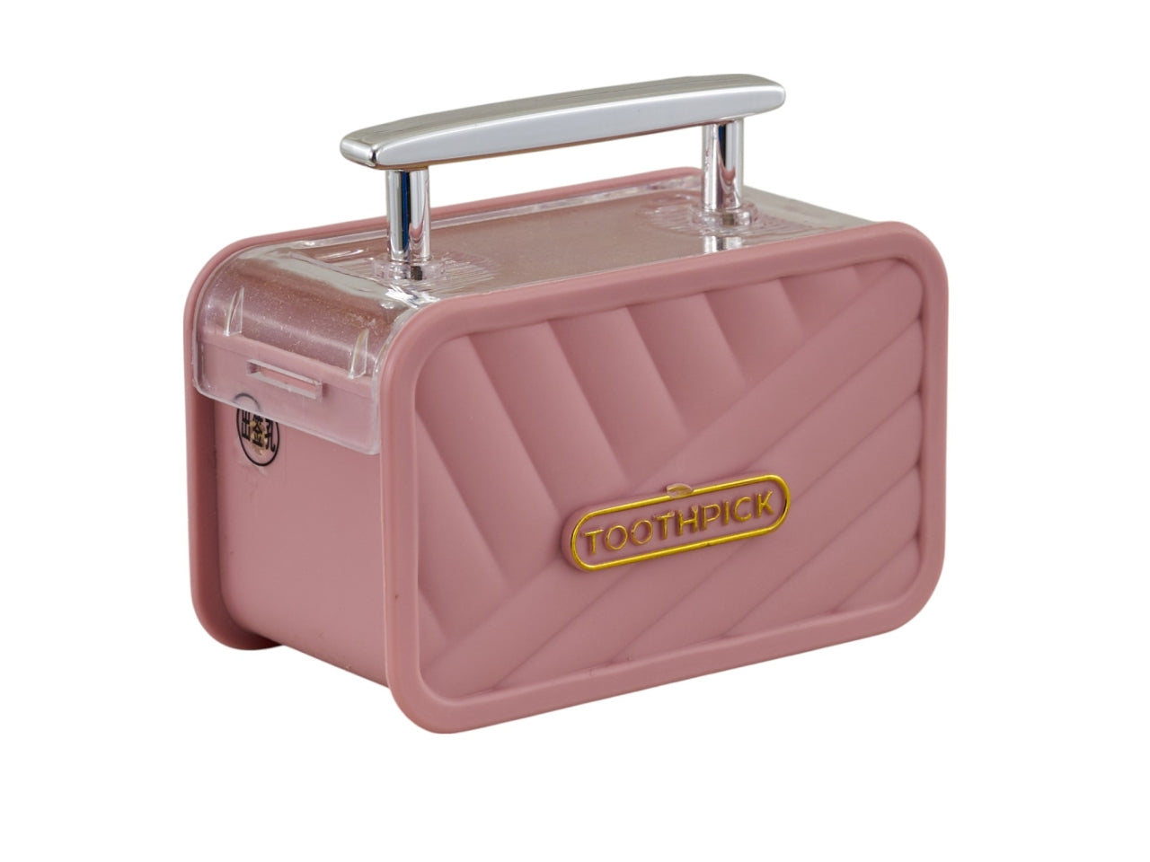 Porta stuzzicadenti valigia rosa 7.5X5X3.5cm