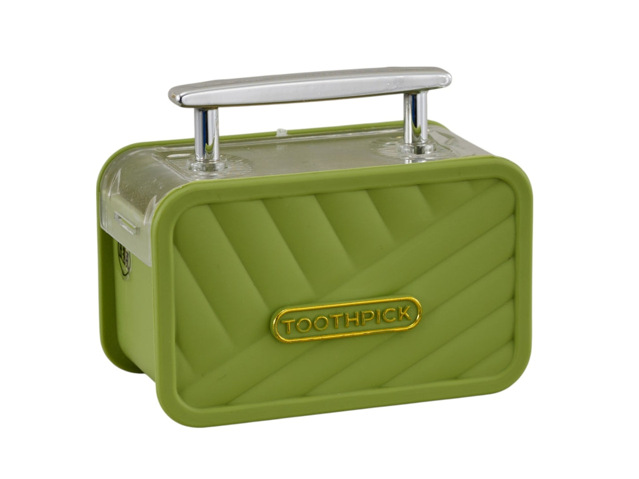 Porta stuzzicadenti valigia verde