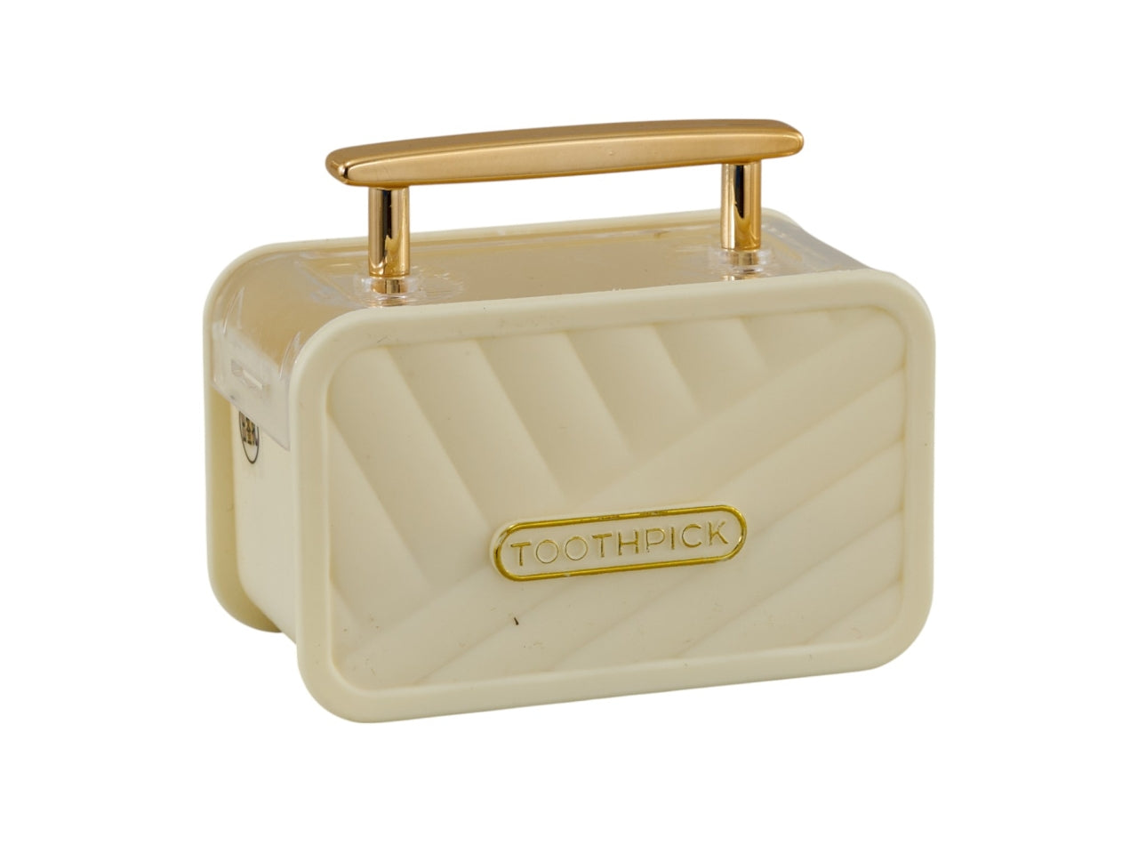 Porta stuzzicadenti valigia bianca