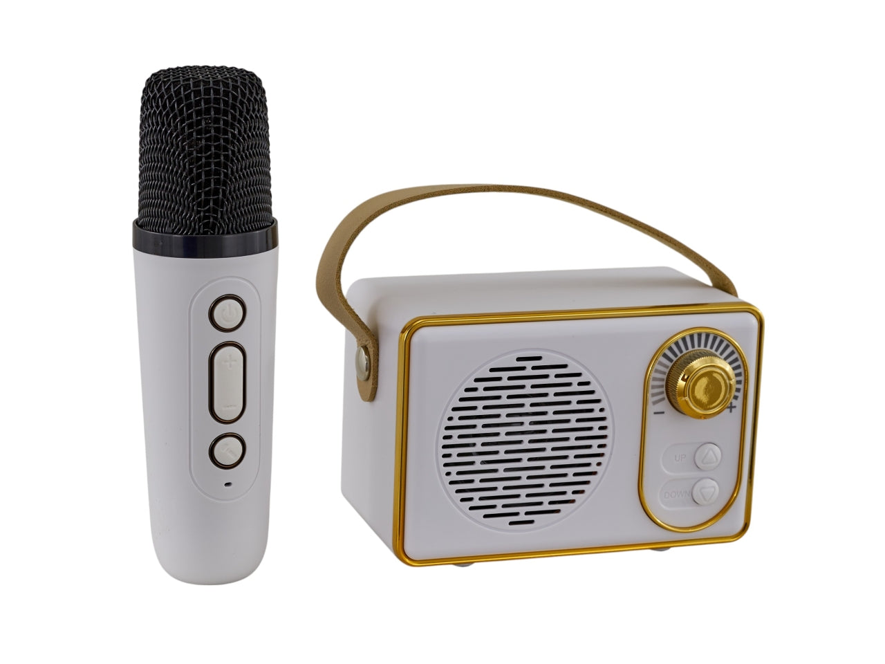 Karaoke magic radio+microfono bianco