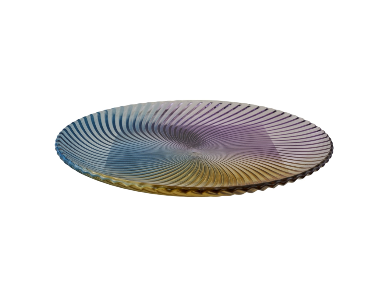 Mixed color piatto maxi in vetro 31,5cm