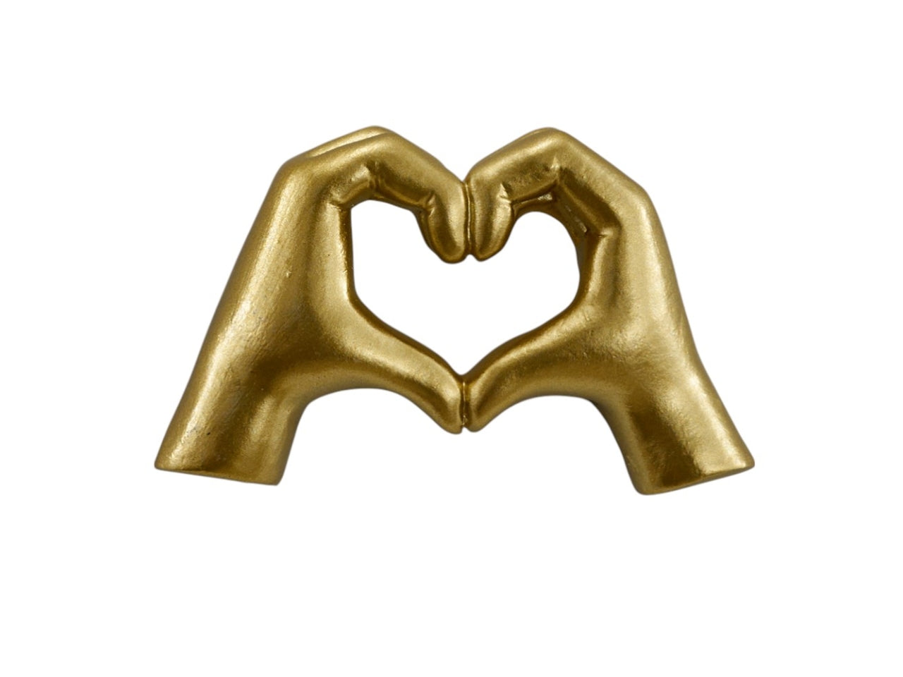 Magnete mani a cuore oro