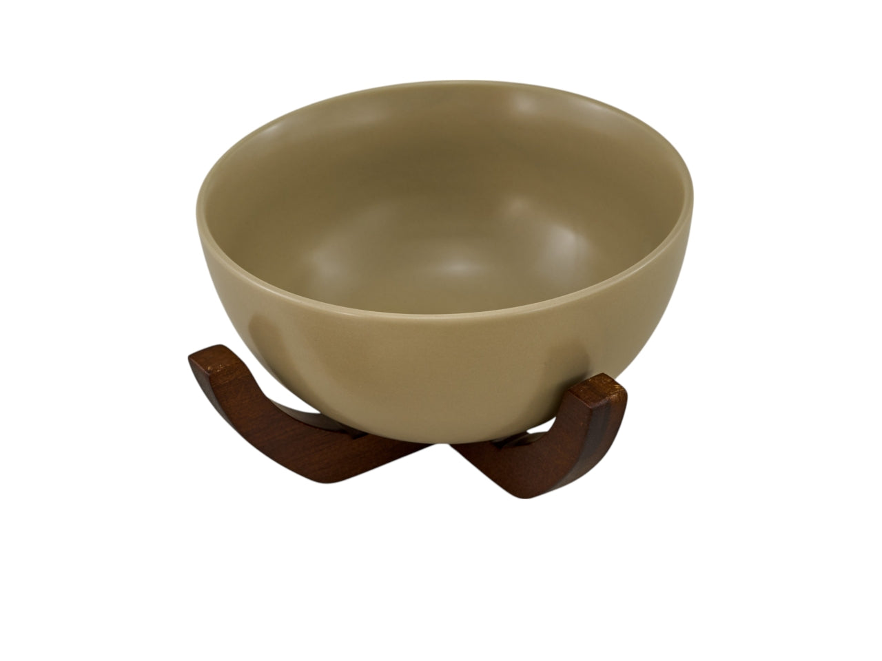 Grey ciotola con base legno 18cm